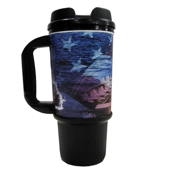 SALE! US Navy 24oz Plastic Traveler Mug - Picture 2 of 4